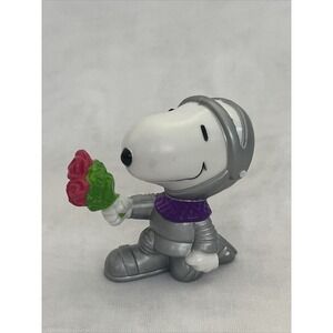 Snoopy Valentine's Day Knight In Shining Armor With Flowers, Peanuts Vintage‎